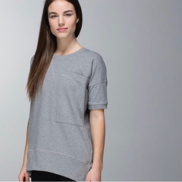 Lululemon Short Sleeve Mudra Sweatshirt Size 6 - Picture 5 of 6